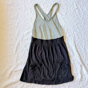 Free People Beach Criss Cross Cotton Mini Dress Medium M